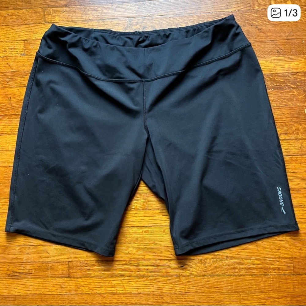 Brooks Black Stretch Walking Shorts XL